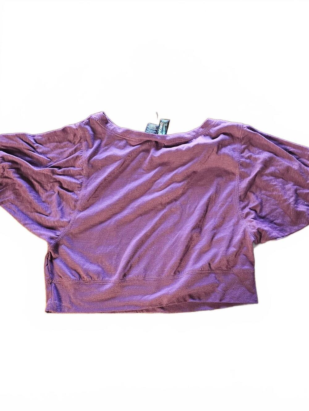 Weavers Purple Polyester Short Sleeve Top